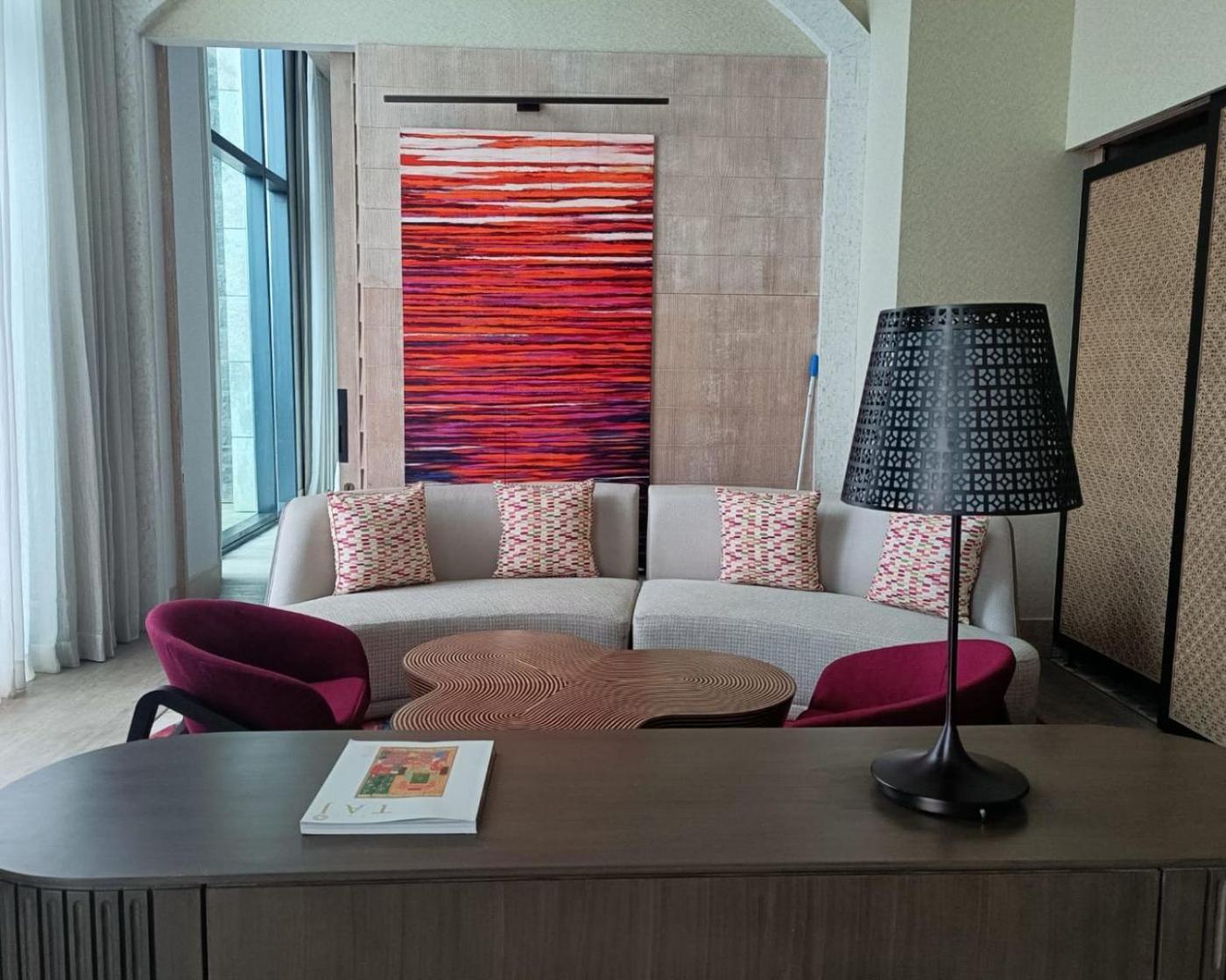 Taj Cidade De Goa Horizon, Goa 파나지 외부 사진 A living room at the hotel
